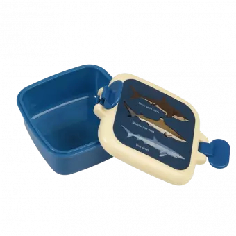 Sharks snack pot with lid unclipped
