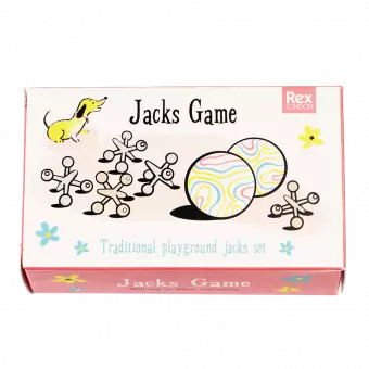 Traditional Jacks game in a gift box