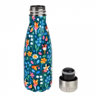  Fairies In The Garden 260ml Stainless Steel Bottle with lid unscrewed