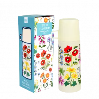 Wild Flowers Flask And Cup out of box