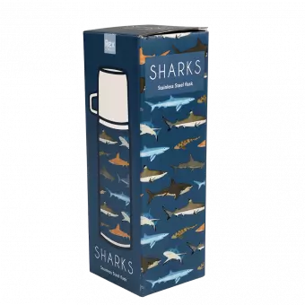 Sharks Flask And Cup box