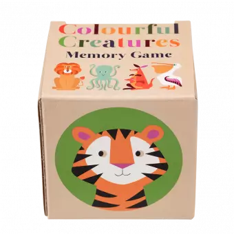 colourful creatures memory game box