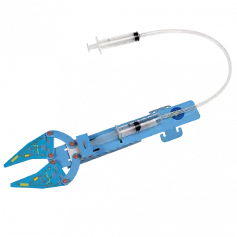 Robot arm kit fully assembled with hand closed