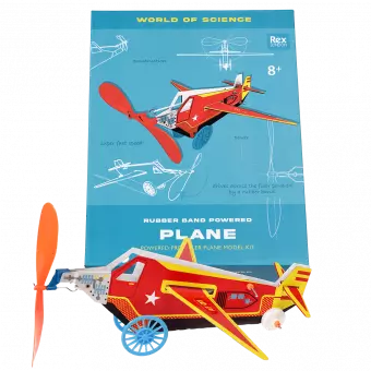 Propeller plane kit fully assembled with box