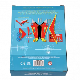 Propeller plane kit box rear side
