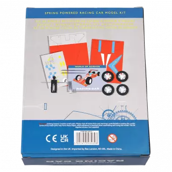 Racing car kit box rear side