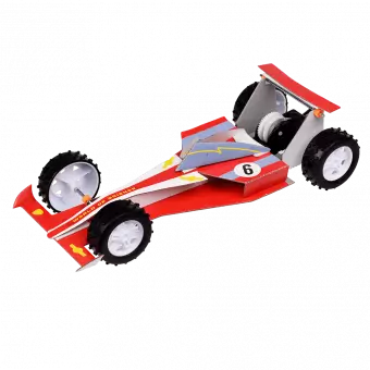 Racing car kit fully assembled
