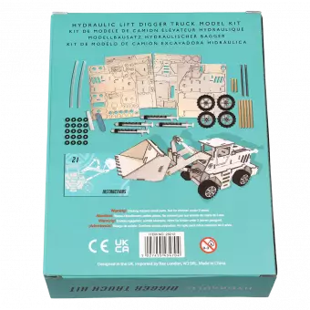 Hydraulic digger truck kit box rear side