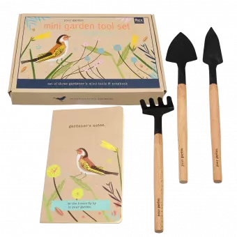 Your Garden mini tool set pieces unpacked with box
