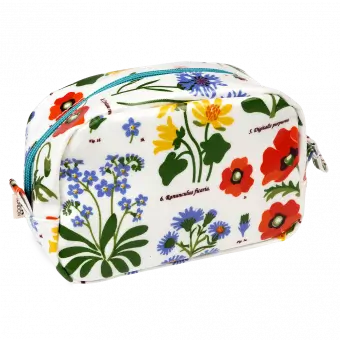Wild flowers makeup bag