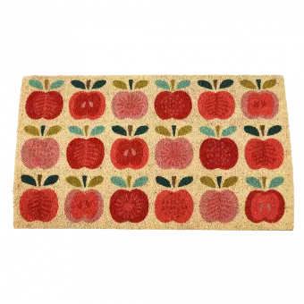 vintage apple design doormat surface