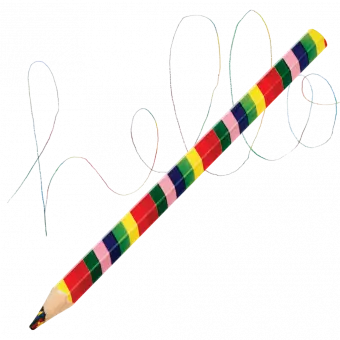 Jumbo multi colour core rainbow pencil