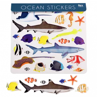 Ocean stickers with some out of packaging