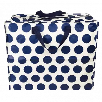 Navy on cream Spotlight jumbo storage bag