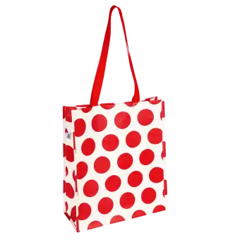 Red on cream Spotlight shopping bag