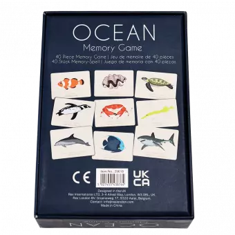Ocean memory game base of box