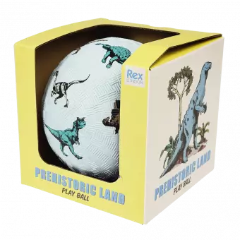 Prehistoric Land play ball in box side view
