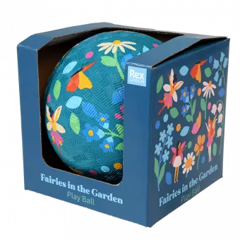 Fairies in the Garden play ball in box side view
