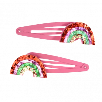 glitter cloudburst hair clips