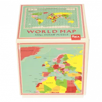 World Map puzzle box