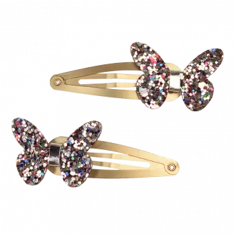 Fairies In The Garden Glitter Butterfly Hair Clips (set Of 2)