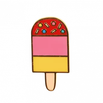 Pin badge in shape of ice lolly