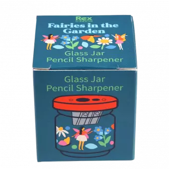 Fairies in the Garden glass jar pencil sharpener box