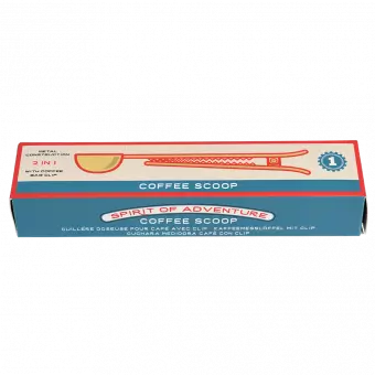 Spirit of Adventure coffee scoop with bag clip box
