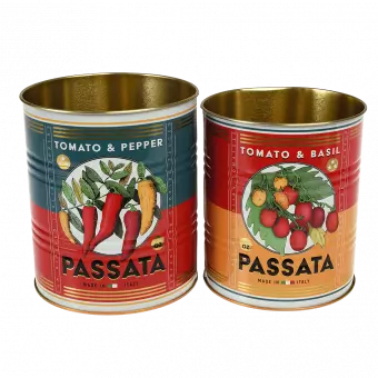 Passata Storage Tins (set Of 2)