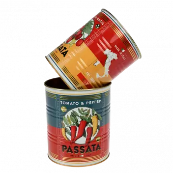 Passata Storage Tins (set Of 2)