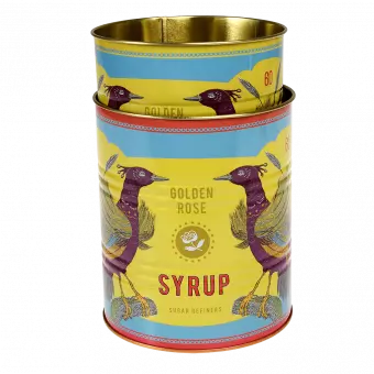 Golden Rose Syrup Storage Tins (set Of 2)