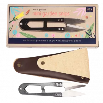 Mini garden snips and pouch with box