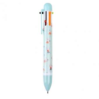 Six colour ballpoint pen with Mimi and Milo mouse print