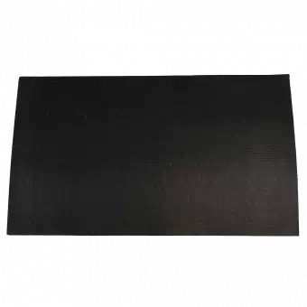 Non-slip rubber backing of Red on Pink Spotlight doormat