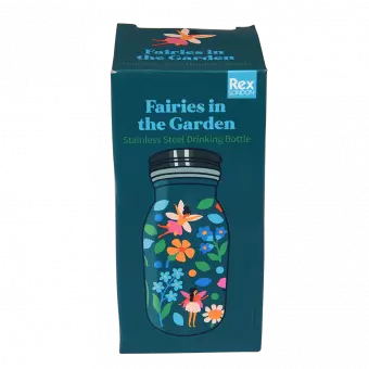 Fairies in the Garden 250ml stainless steel bottle box