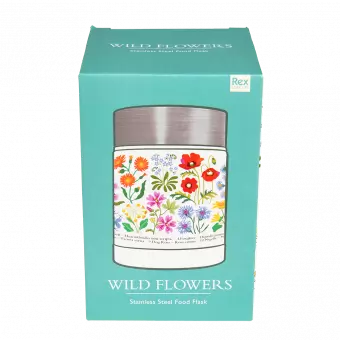 Wild Flowers stainless steel food flask box