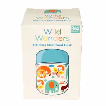 Wild Wonders stainless steel food flask box
