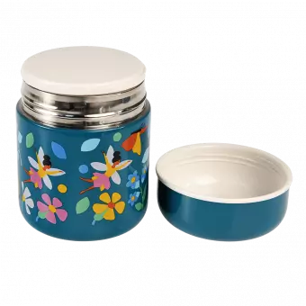 Fairies in the Garden stainless steel food flask with outer lid / cup removed