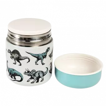 Prehistoric Land stainless steel food flask with outer lid / cup removed