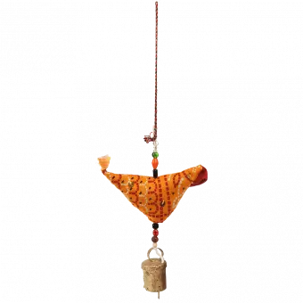 Cloth Bird Hanging Decoration (assorted Colours)