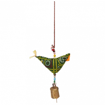 Cloth Bird Hanging Decoration (assorted Colours)