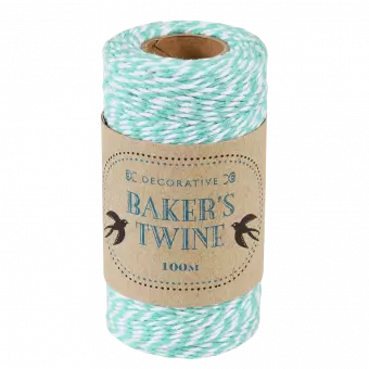 Teal And White Baker's Twine