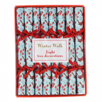 Winter Walk Mini Christmas Tree Decorations (pack Of 8)