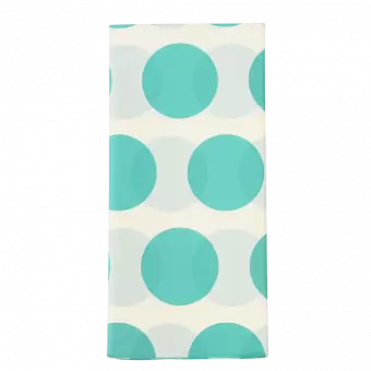 Turquoise on white Spotlight tissue paper sheets