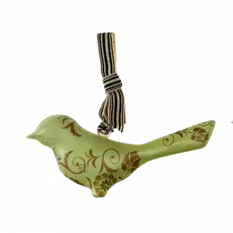 Green Metal Bird Hanging Decoration