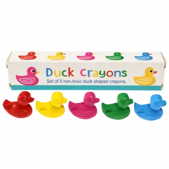 Set Of 5 Duck Crayons