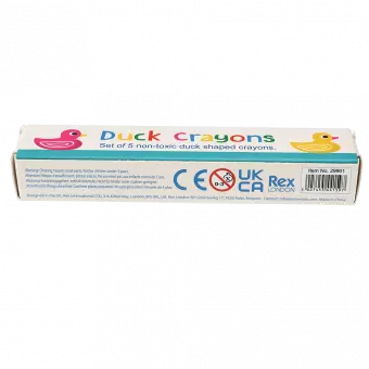 Set Of 5 Duck Crayons