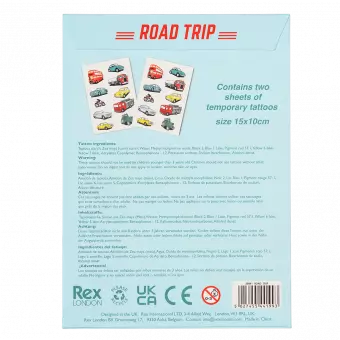 Road Trip Temporary Tattoos