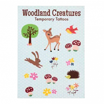 Woodland Creatures Temporary Tattoos 