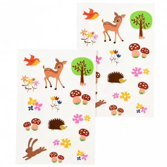 Woodland Creatures Temporary Tattoos 